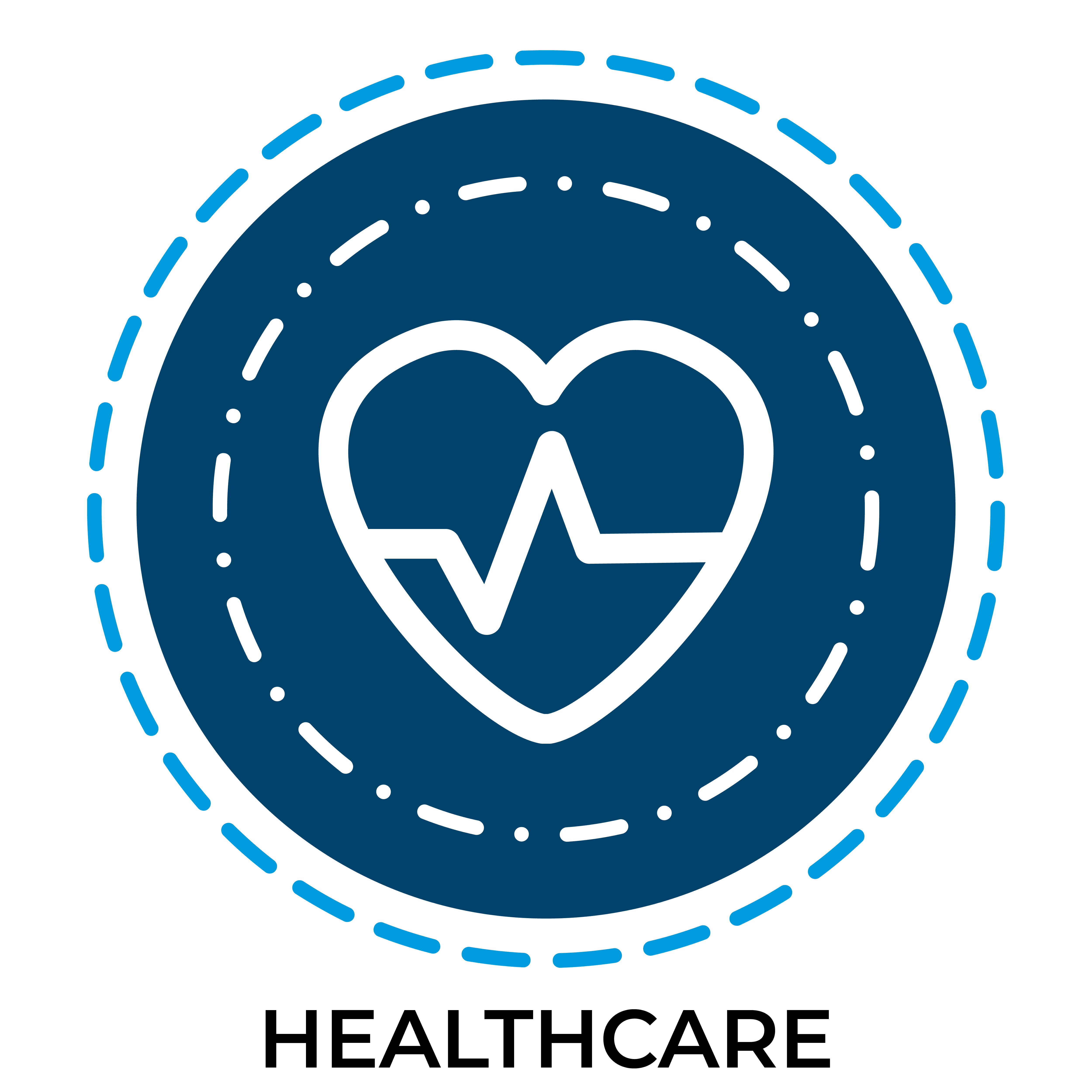 Icon Healthcare: Heart with heartbeat in it