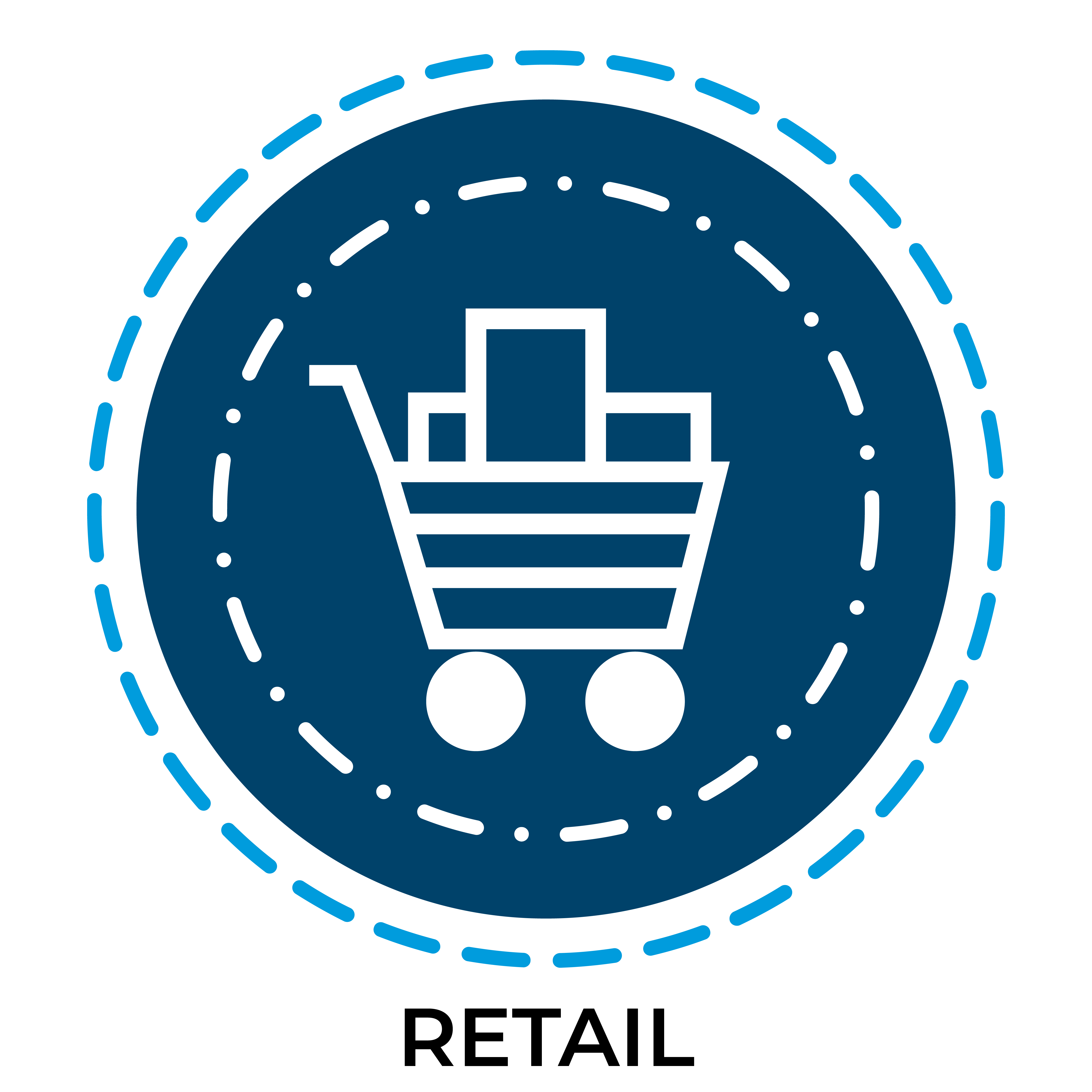 Icon Retail: Shopping Cart with boxes